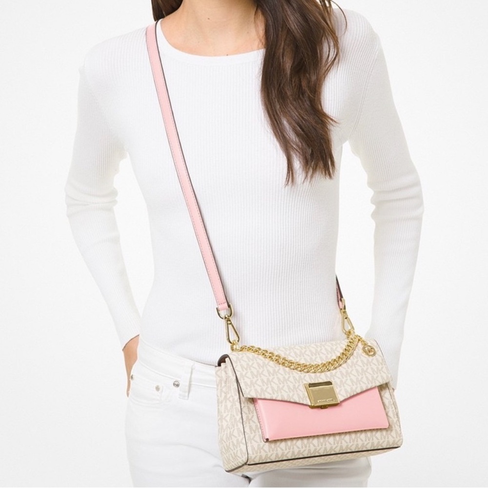Michael Kors Lita Medium Two Tone Crossbody - Picture 2 of 3